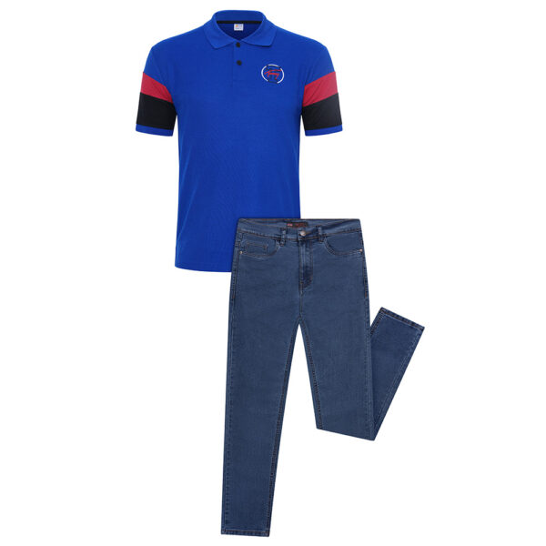 POLO SHIRT AND JEANS PANT