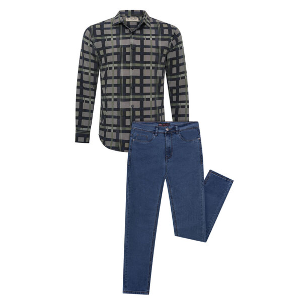 MENS CASUAL SHIRT AND JEANS