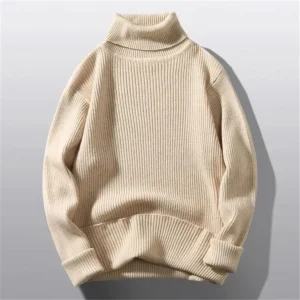 beige sweater, ribbed turtleneck, unisex winter wear,Cotton febrics warm sweater, বেইজ সোয়েটার, টার্টলনেক সোয়েটার, শীতের পোশাক, পুরুষদের সোয়েটার, নারীদের সোয়েটার